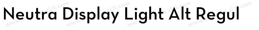 Neutra Display Light Alt Regular字体转换